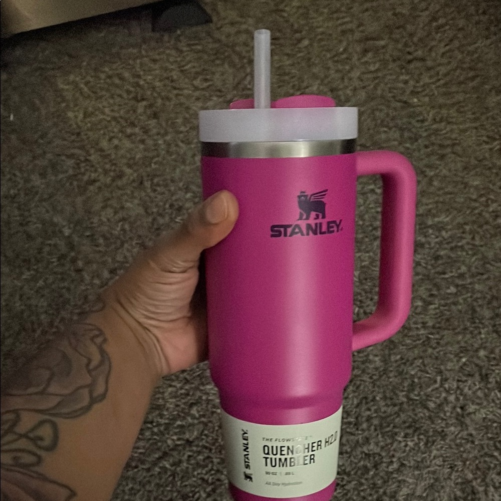 Stanley  Vibrant Pink Tumbler with Handle